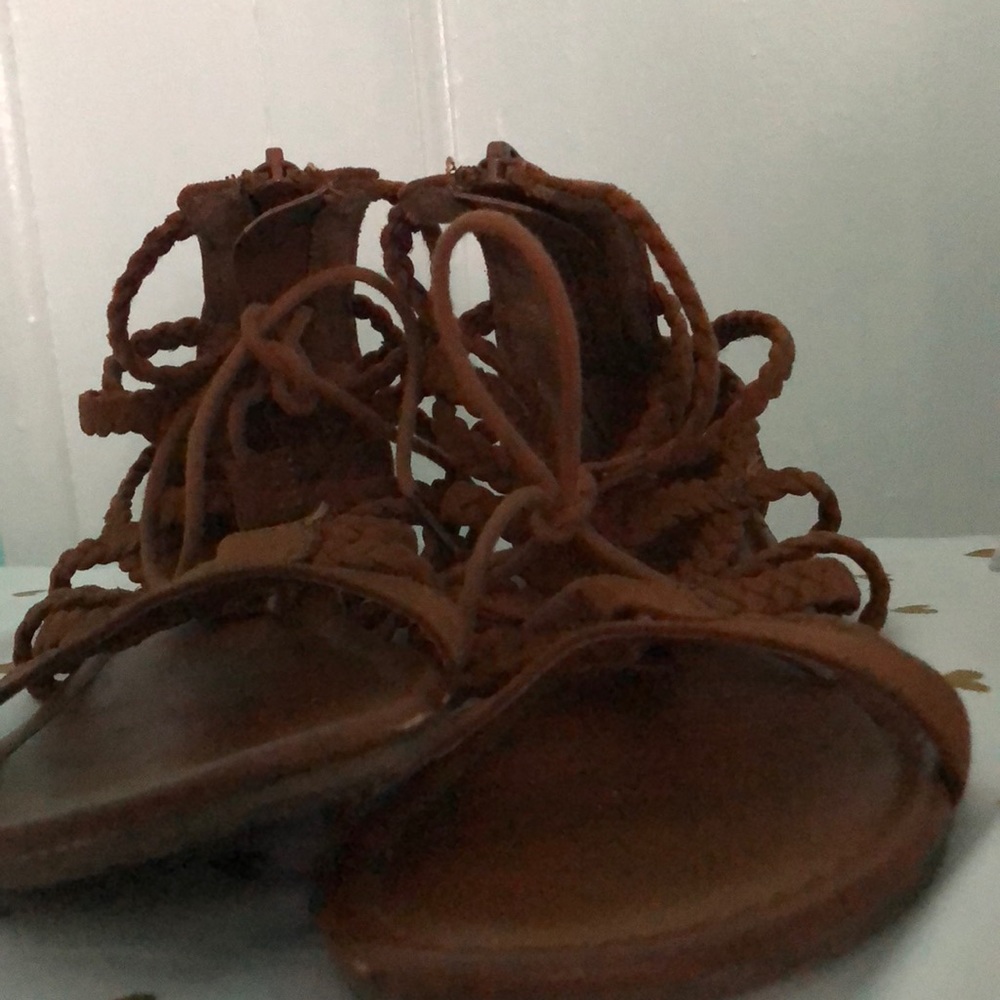 Girls gladiator lace up sandals